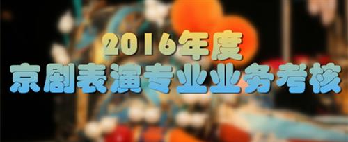 草逼片毛片国家京剧院2016年度京剧表演专业业务考...